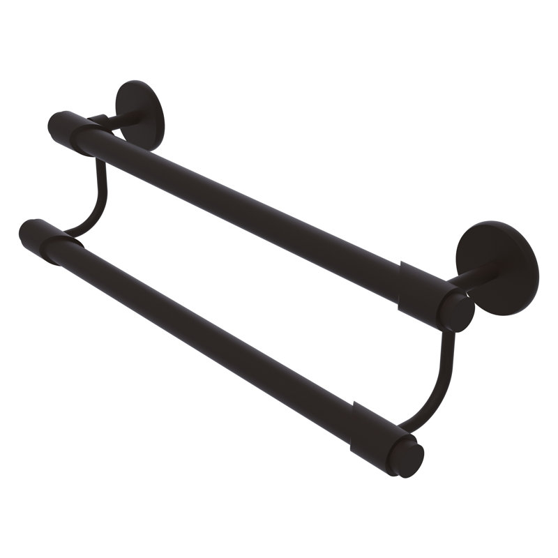 Double barre à serviettes murale Marnell, 24 po, Bronze huilé