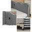 Lit de jour simple adorable en forme de vague en tissu de lin Vichy douillet ， avec port USB gigogne ， Aucun sommier nécessaire-921835037