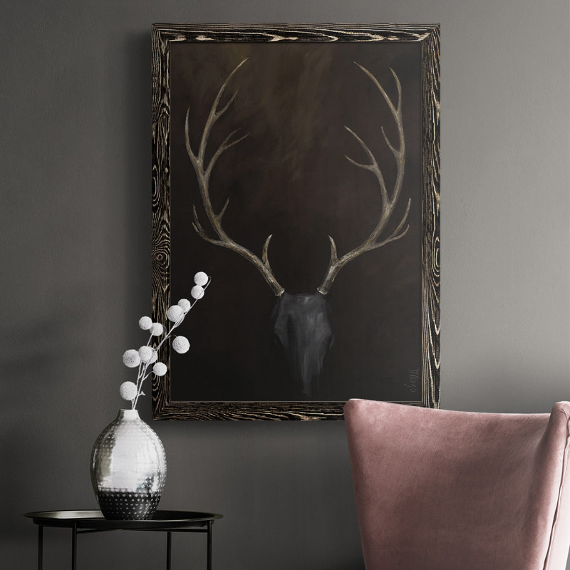 «Fourche Buck», reproduction sur toile, Impression encadrée, H 37,5 po x l 27,5 po, Noir
