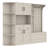 Multifunctional Left-Right Combination Hall Cabinet  With Storage And 4 Hooks-2031016143