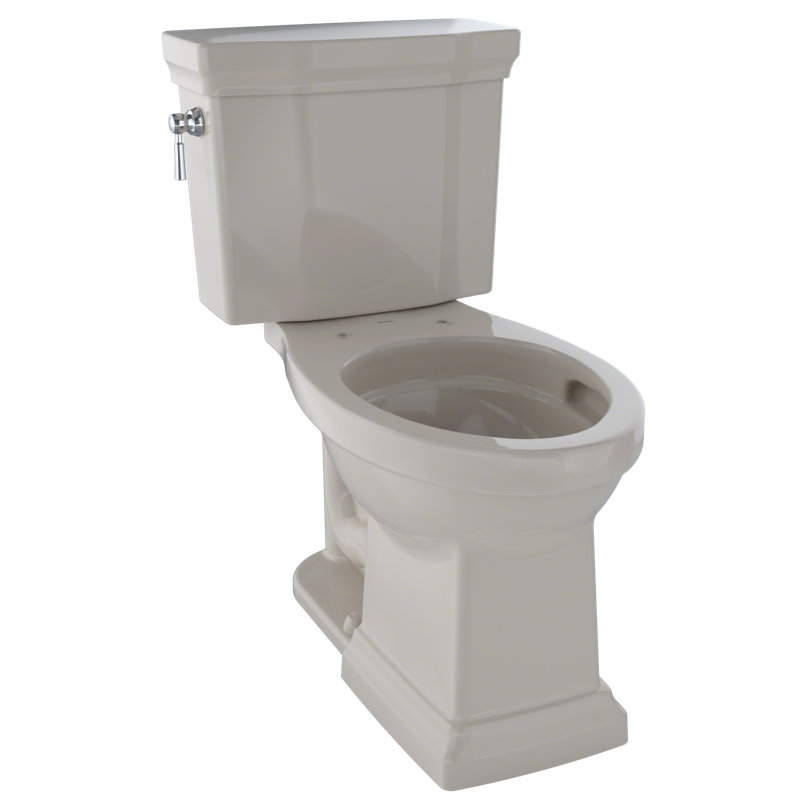 Promenade® II 1 GPF Elongated Two-Piece Toilet (Seat Not Included), Bone, Left-Hand