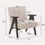 Chaise d'appoint moderne avec structure en bois-423676940