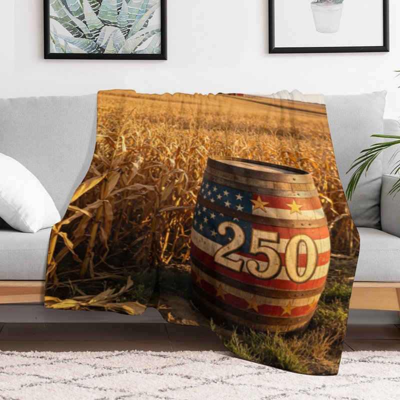 Jeté en flanelle de luxe American Patter, 30 po x 40 po