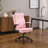 25.6 Inch Adjustable Armrest Dual Purpose Leg Swivel Office Chair With Spikes-749801910