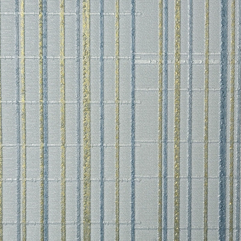 Papier peint moderne avec lignes verticales grises et dorées métalliques bleues 3D