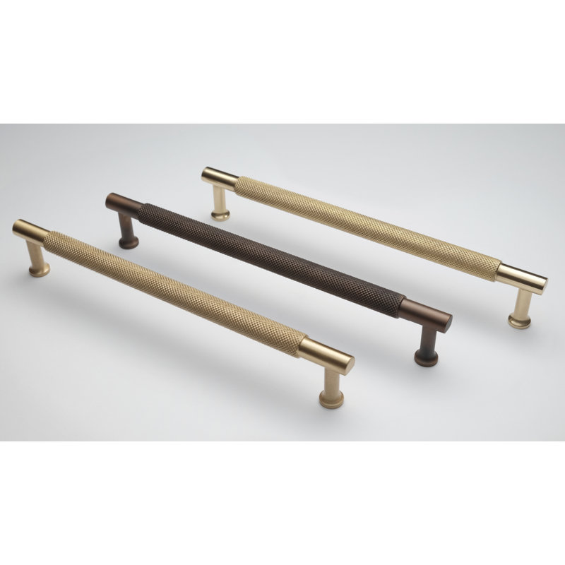 Akono 19.2 cm centre Bar Handle, Brushed Brass