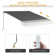 Dakota Fields 295cm W x 250cm D Polyester Cover Motorised Retractable Patio Awning,Door Canopy,Window Awning,Freestanding Awning