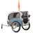 Aobei 2-In-1 Foldable Blue Dog Bicycle Trailer and Dog Stroller for Medium or Large Dog with Waterproof Curtain-75197105