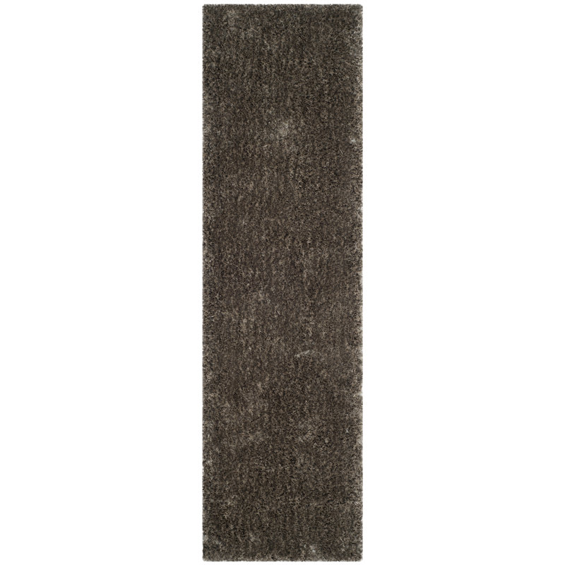 Arshika Toronto Shag Hand Tufted Performance Solid Color Rug, Runner 2'3" x 8'