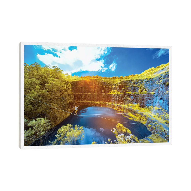 Slackline II by Glauco Meneghelli - Floater Frame Gallery-Wrapped Canvas Giclée on Canvas