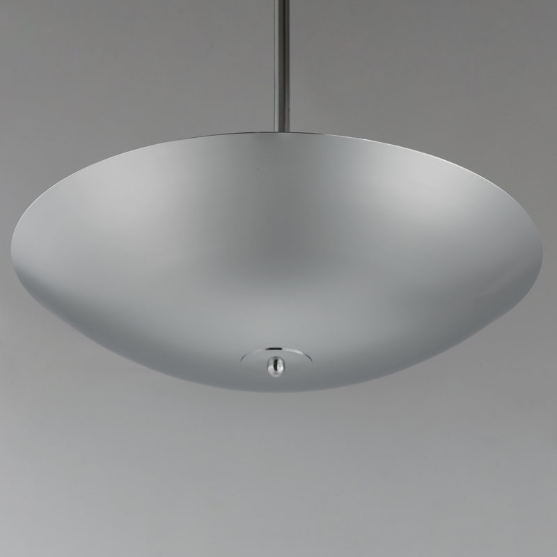 Vesta 1 - Light LED Pendant, Polished Chrome, Polished Chrome, 5.75" H x 36.5" W x 36.5" D