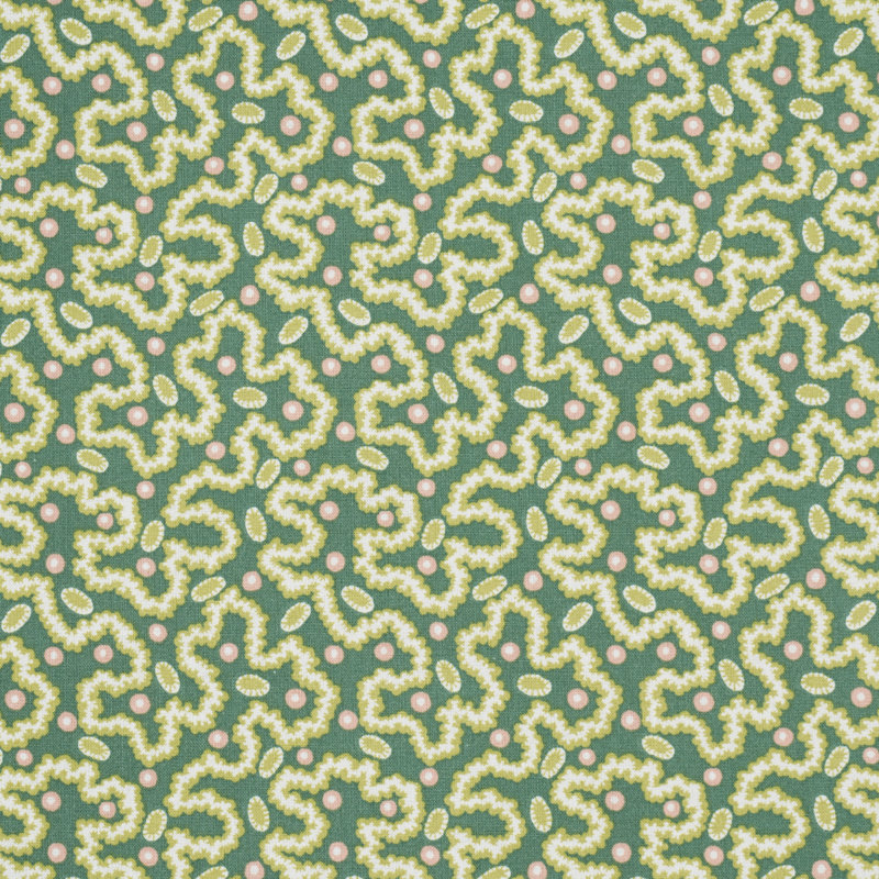 Leonie Vermicelli Fabric, Leaf