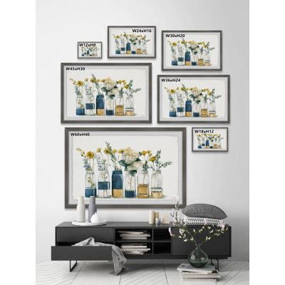 «Two Tone Bottles» par Marmont Hill - reproduction de cadre photo