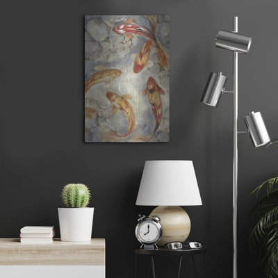 Bay Isle Home™ 'Vibrant Koi II' by Tim O'Toole, Metal Wall Art