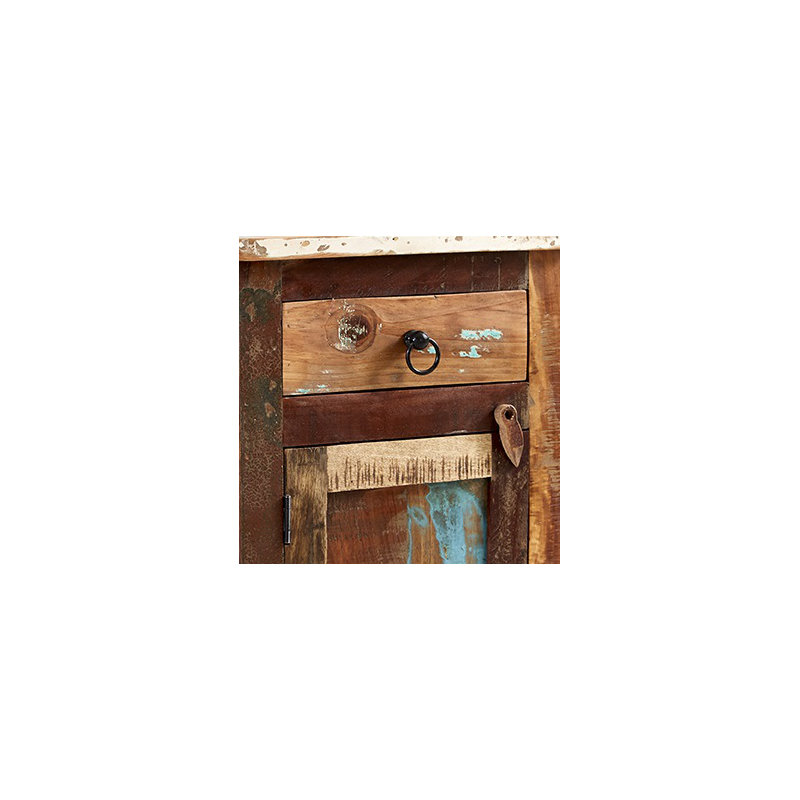 Zwolle Solid Wood Block End Table