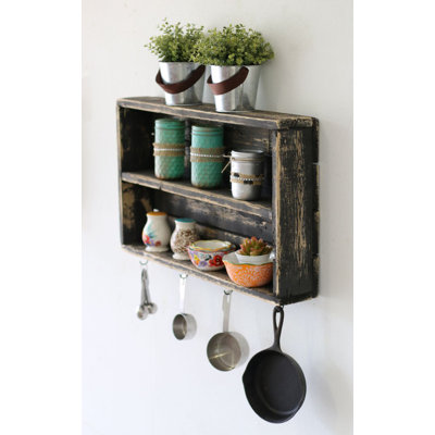 Belanger 2 Piece Pine Wood Tiered Shelf