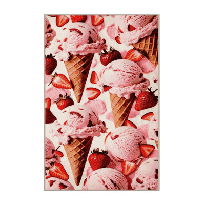  Tapis lavable crème glacée et desserts