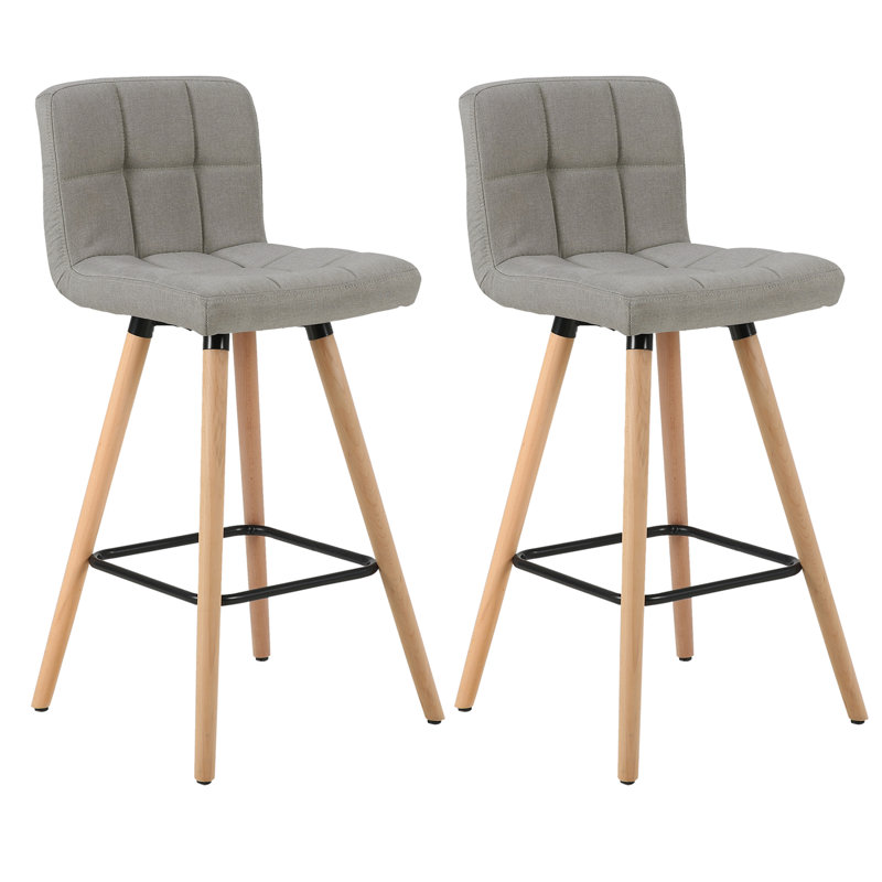 Jeb 70cm Bar Stool, Light Grey