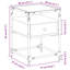 Aecca 40cm W Steel Bedside Table-1953077589