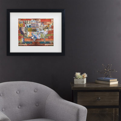 Art encadré avec passe-partout de maîtres, Fine Art, États-Unis