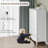 5 Drawer White Painted Harrietta Density Board 29.9X15.7X44.4 Inches