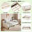 Upholstered Daybed With Storage Shelves And 2 Drawers-1984590215