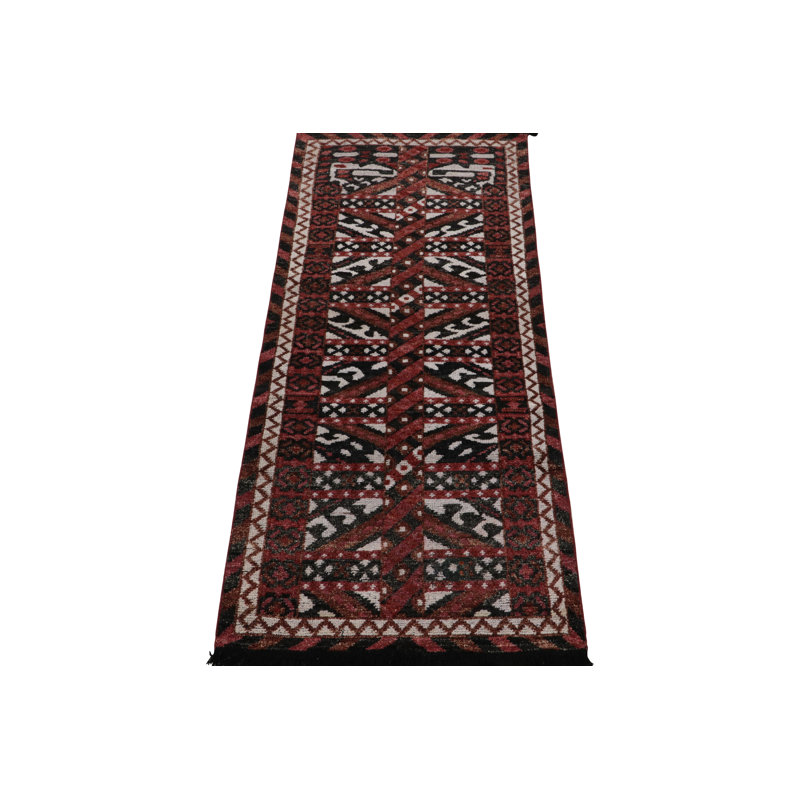 Burano Kilim Wool Geometric Area Rug, Runner 2'2" x 5'9"