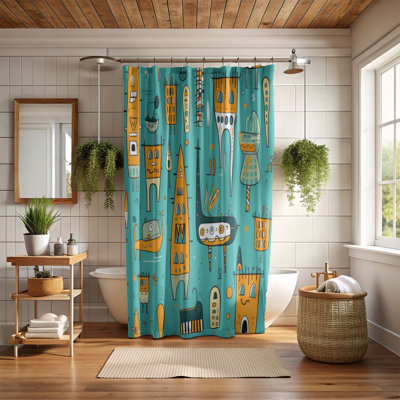 Peppy City - Rideau de douche Premium