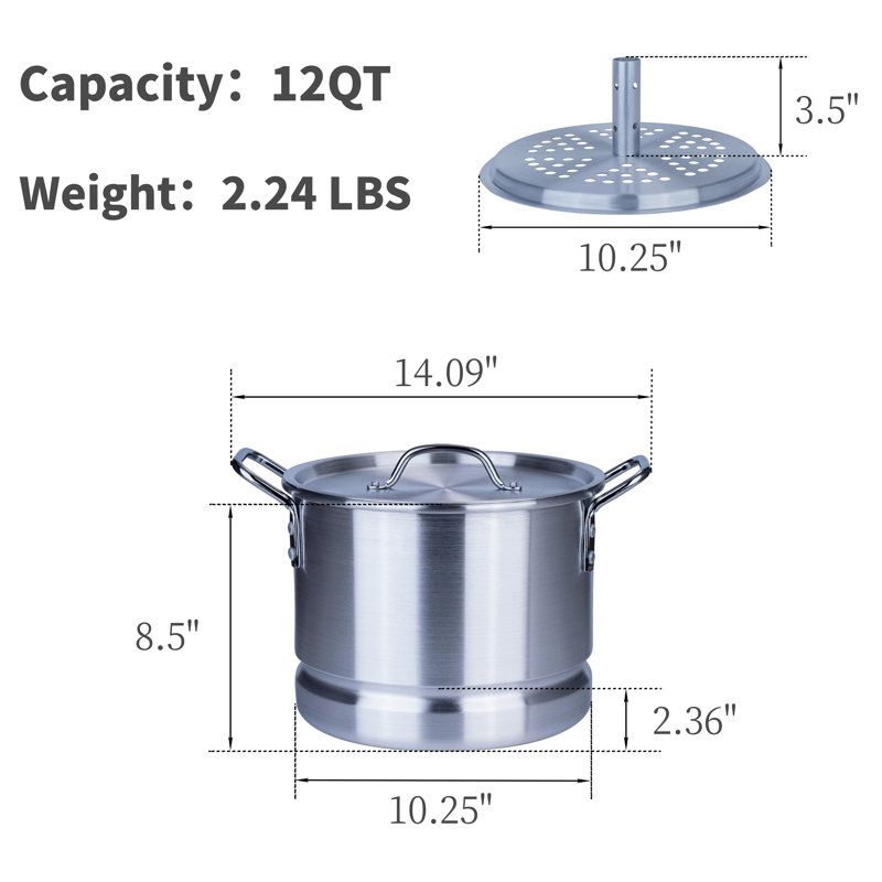 ARC 32 Quarts Aluminum Stock Pot, 12 qt