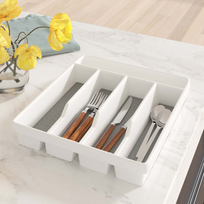 Belen 1.8" H x 11.43" W x 12.5" D Flatware & Kitchen Utensils Drawer Organizer