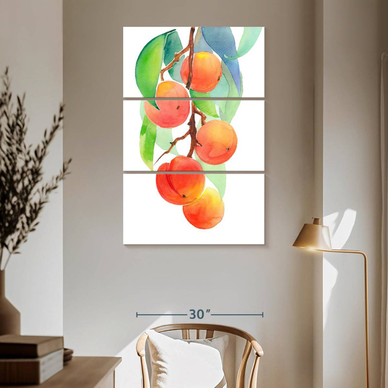 Yarlin Branch Of Peaches, 65" H x 42" W