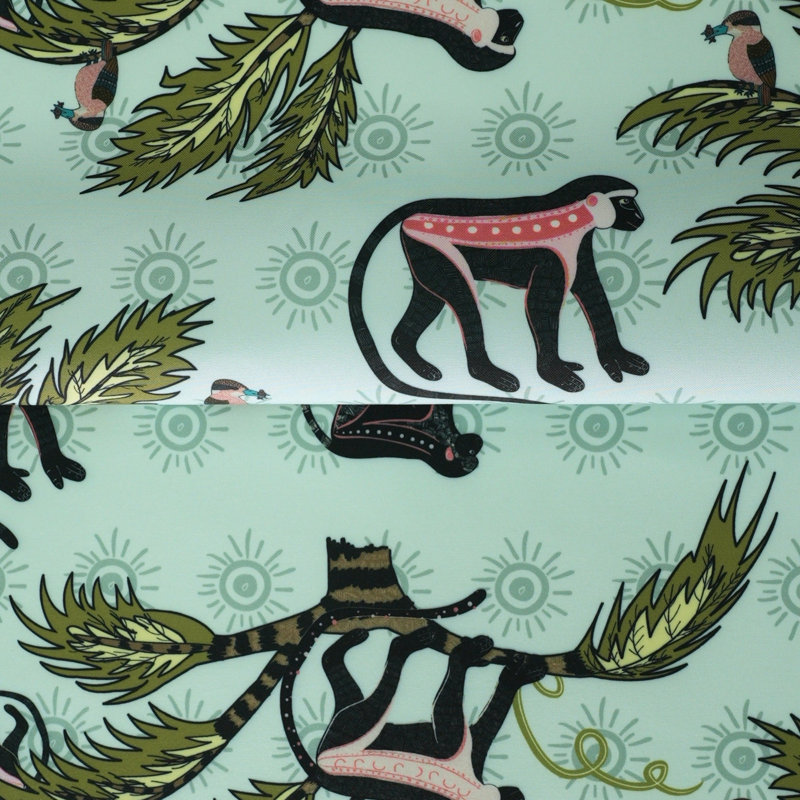 Monkey Palm Outdoor Fabric, Oasis