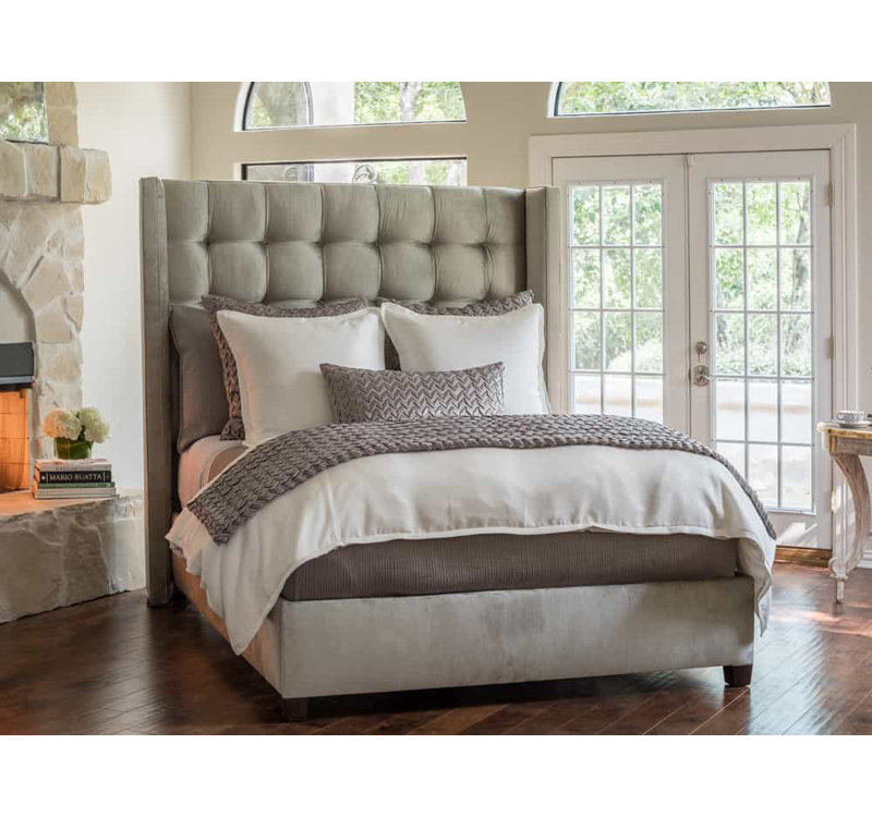 Gia Duvet Cover, Queen Duvet Cover, Ivory