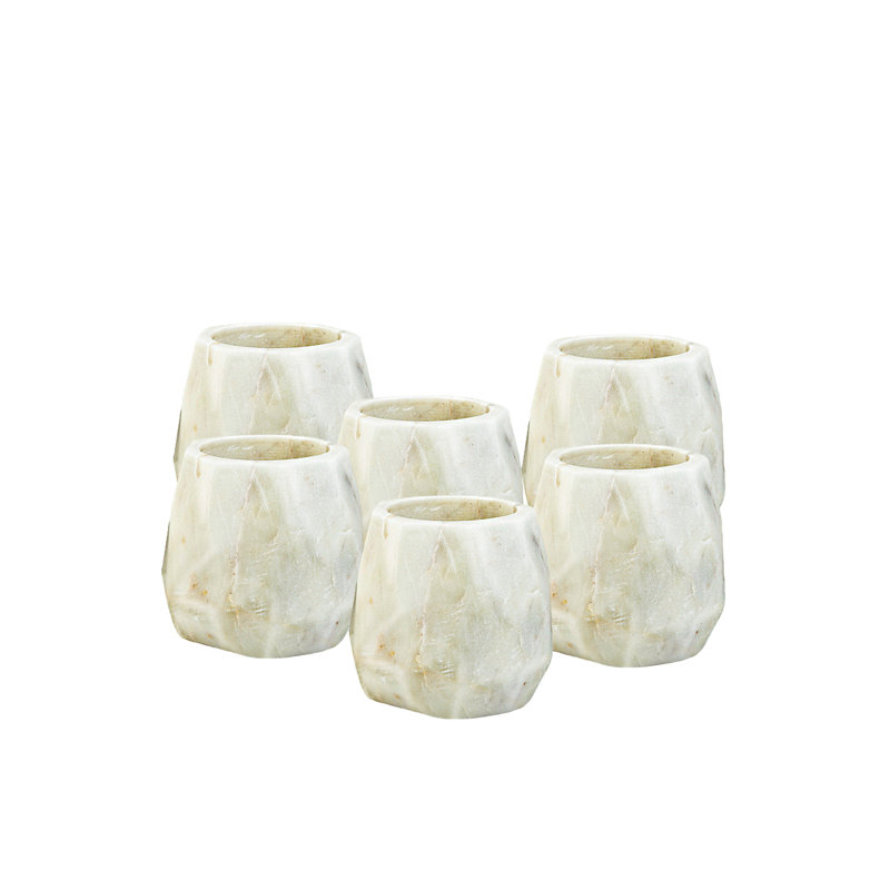 3.25'' H Marble Tabletop Votive Holder