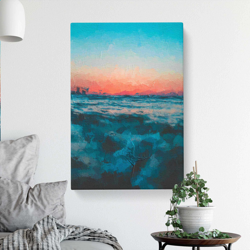 Panama City Beach In Florida In Abstract - Wrapped Canvas, 76cm H x 50cm W x 3cm D