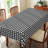 Checkered Tablecloth 140x180cm Rectangular Black-and-White Check Pattern Party Picnic Dinner Decorative Table Cover-1397779293