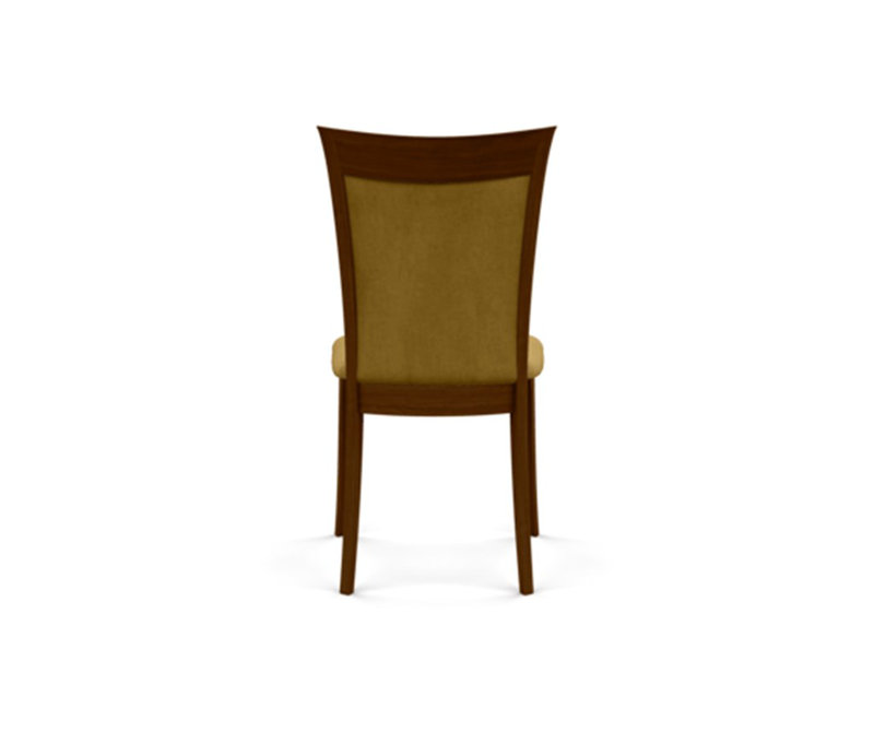 Morgan Leather Dining Chair, Natural Walnut, Coffee