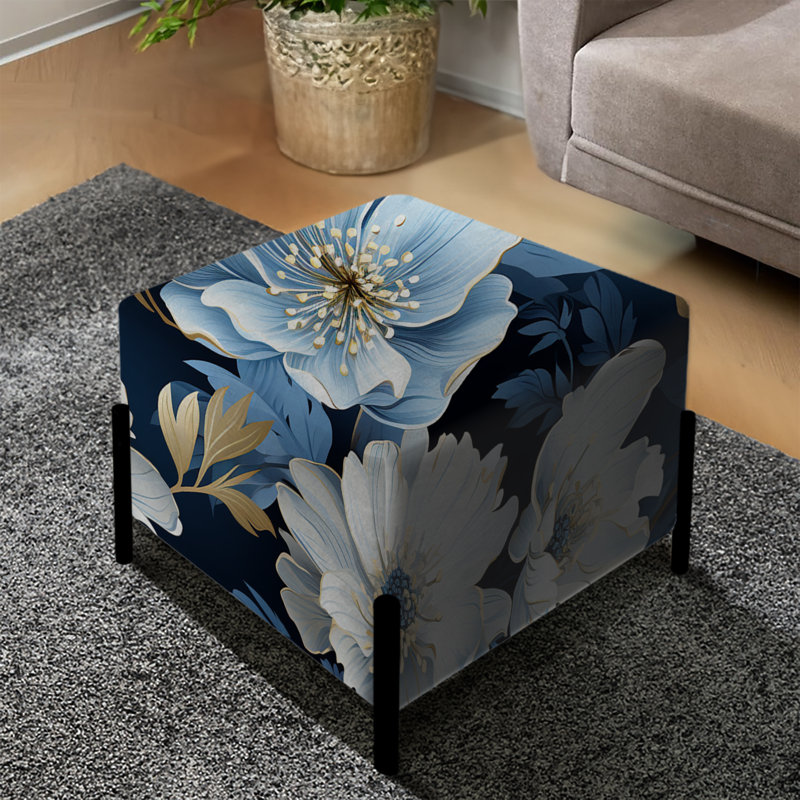 Wardadkar - Repose-pieds carré floral