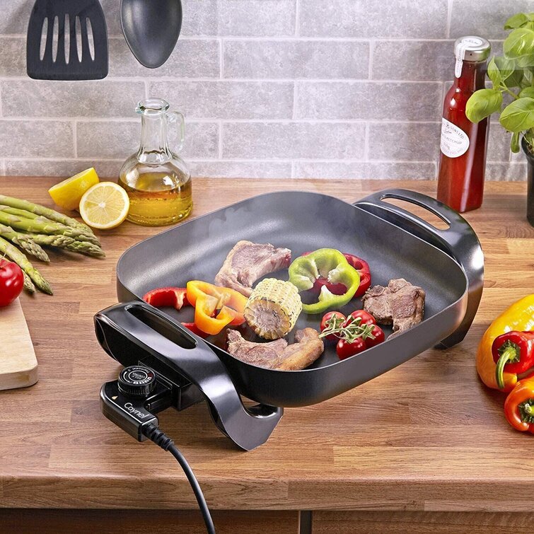 Dash Rapid Heat Large 14 Family Size Electric Skillet RED Non-Stick 5 Qt  1400W