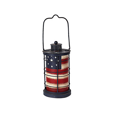Lanterne de table en métal H 8,5 po American Glory