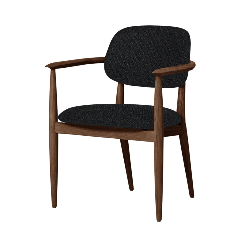 Chaise Slow de Space Copenhagen, Noyer naturel, Manhattan 801