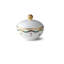 Royal Copenhagen Star Fluted Christmas 5 oz. Sugar Bowl with Lid