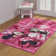 Licensed Disney Minnie Mouse Pink Polyester Youth Digital Printed Area Rug