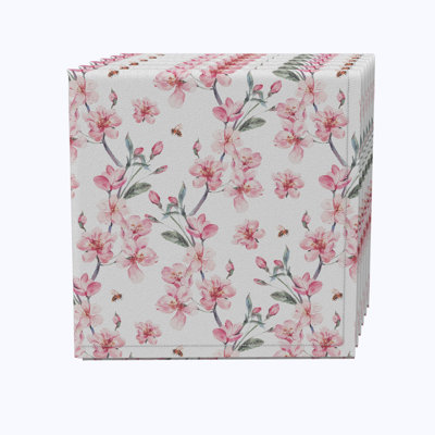100% Cotton Floral Square Napkin