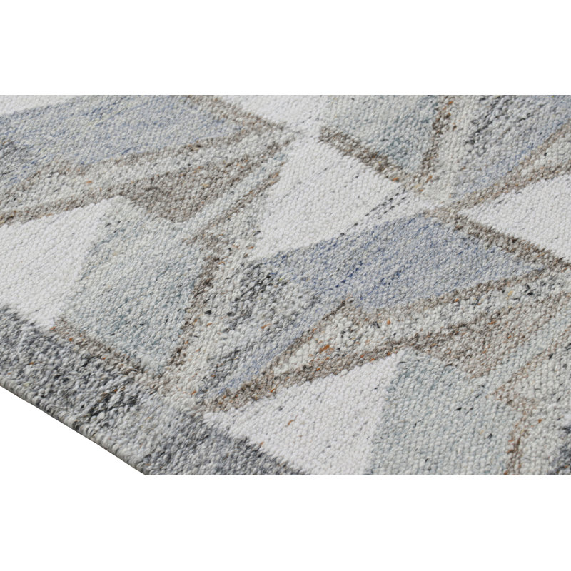 Scandinavian Wool Geometric Area Rug, Runner 2'6" x 8'