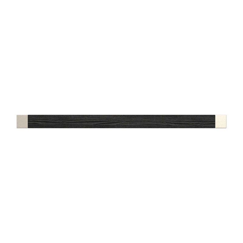 Poignée barre 18 po Monroe, Nickel satiné / bois noir, 18"