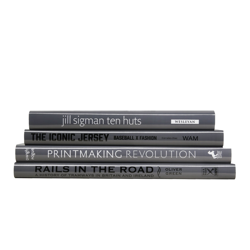 Decorative Books - Slate Coffee Table Stack - 4 Grey Books