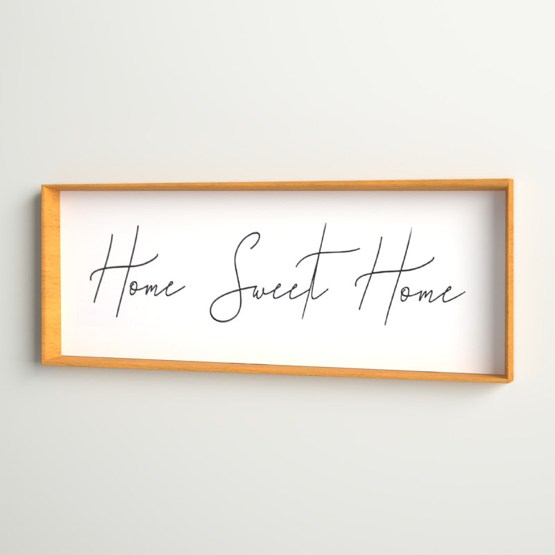 Plaque murale Home Sweet Home, Naturel