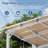 Yardgrace Sloped Roof Wall Mounted Aluminum Pergola With Solar Light-126659063