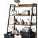 3 Section Laundry Hamper with 4 Tiers Shelf